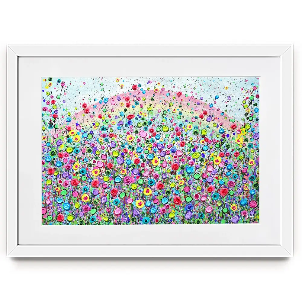 Rainbow Of Love Framed Art Print Rainbow Of Love Framed Art Print wall art product Jo Gough