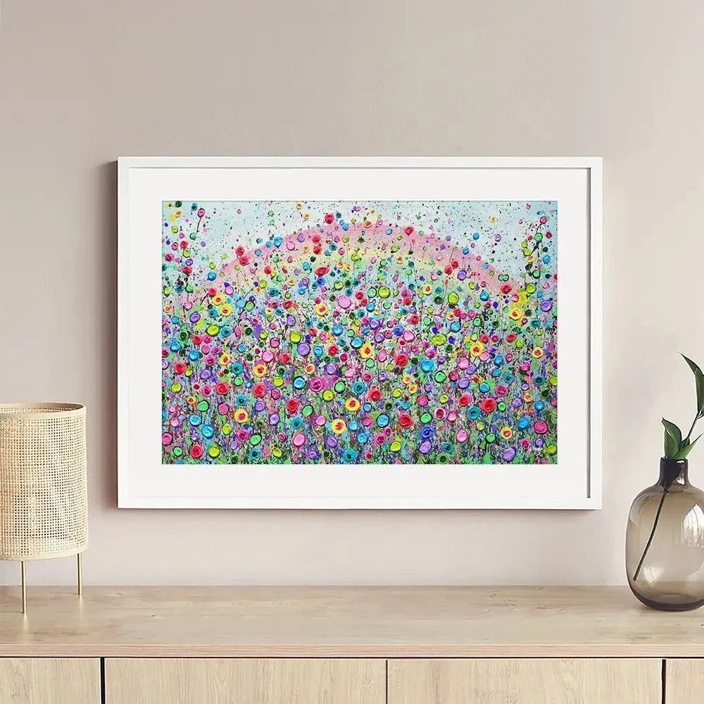 Rainbow Of Love Framed Art Print Rainbow Of Love Framed Art Print wall art product Jo Gough