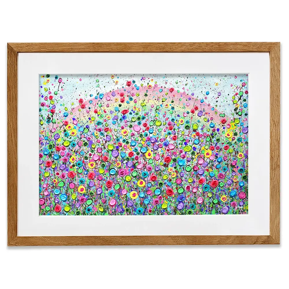 Rainbow Of Love Framed Art Print Rainbow Of Love Framed Art Print wall art product Jo Gough