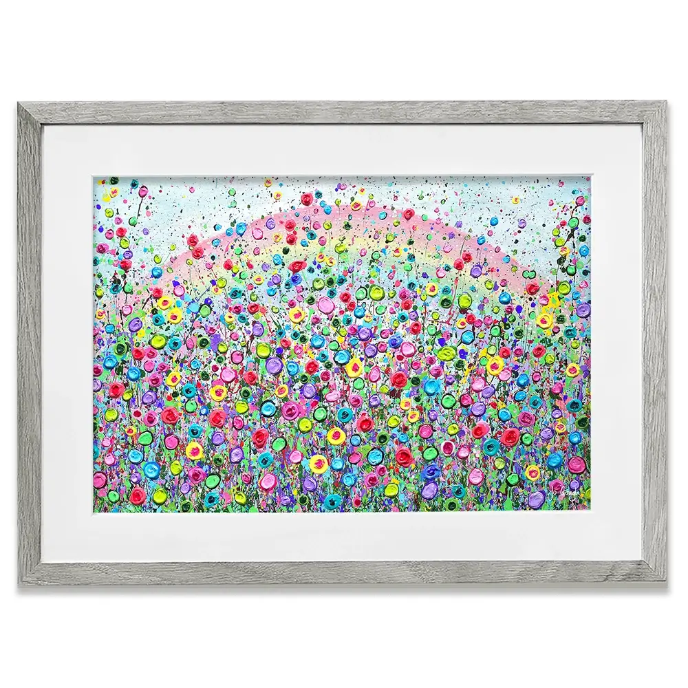 Rainbow Of Love Framed Art Print Rainbow Of Love Framed Art Print wall art product Jo Gough