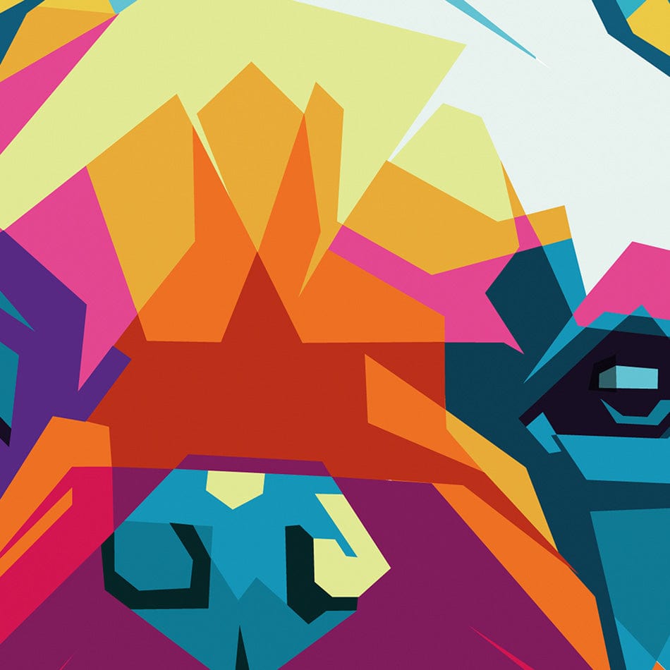 Rainbow Pop Art Frenchie Art Print wall art product / Shutterstock