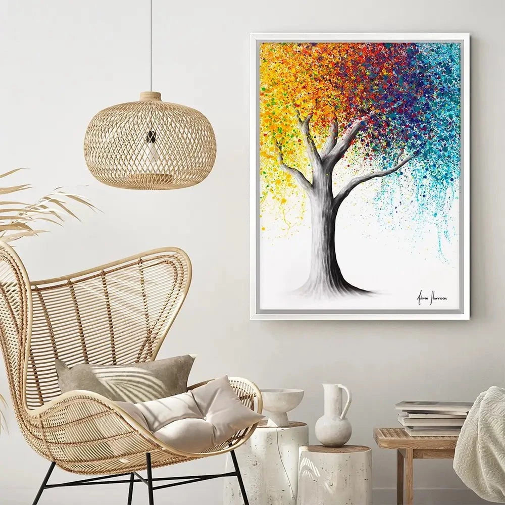 Rainbow Rollicking Tree Canvas Print Rainbow Rollicking Tree Canvas Print wall art product Ashvin Harrison