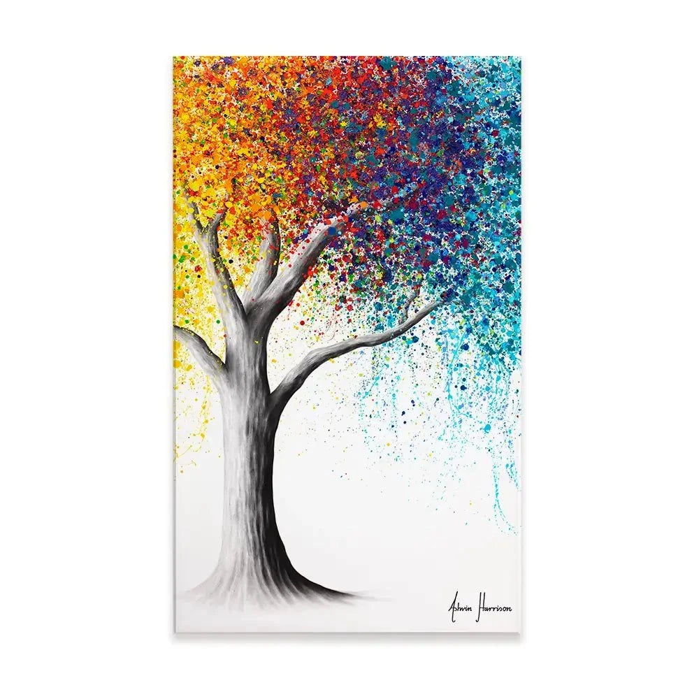 Rainbow Rollicking Tree Canvas Print Rainbow Rollicking Tree Canvas Print wall art product Ashvin Harrison