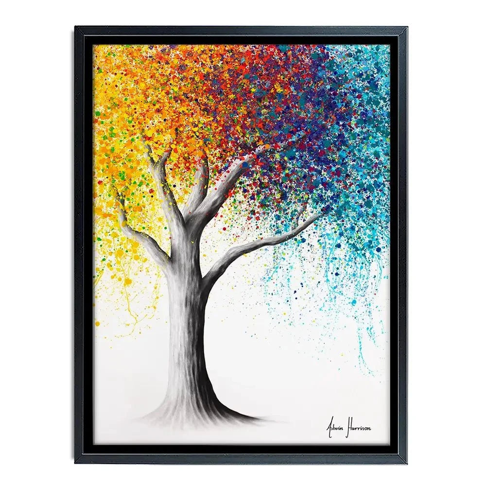 Rainbow Rollicking Tree Canvas Print Rainbow Rollicking Tree Canvas Print wall art product Ashvin Harrison