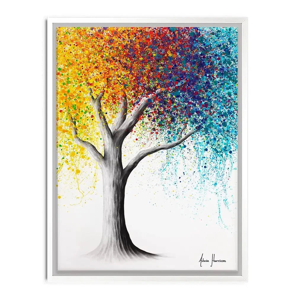 Rainbow Rollicking Tree Canvas Print Rainbow Rollicking Tree Canvas Print wall art product Ashvin Harrison
