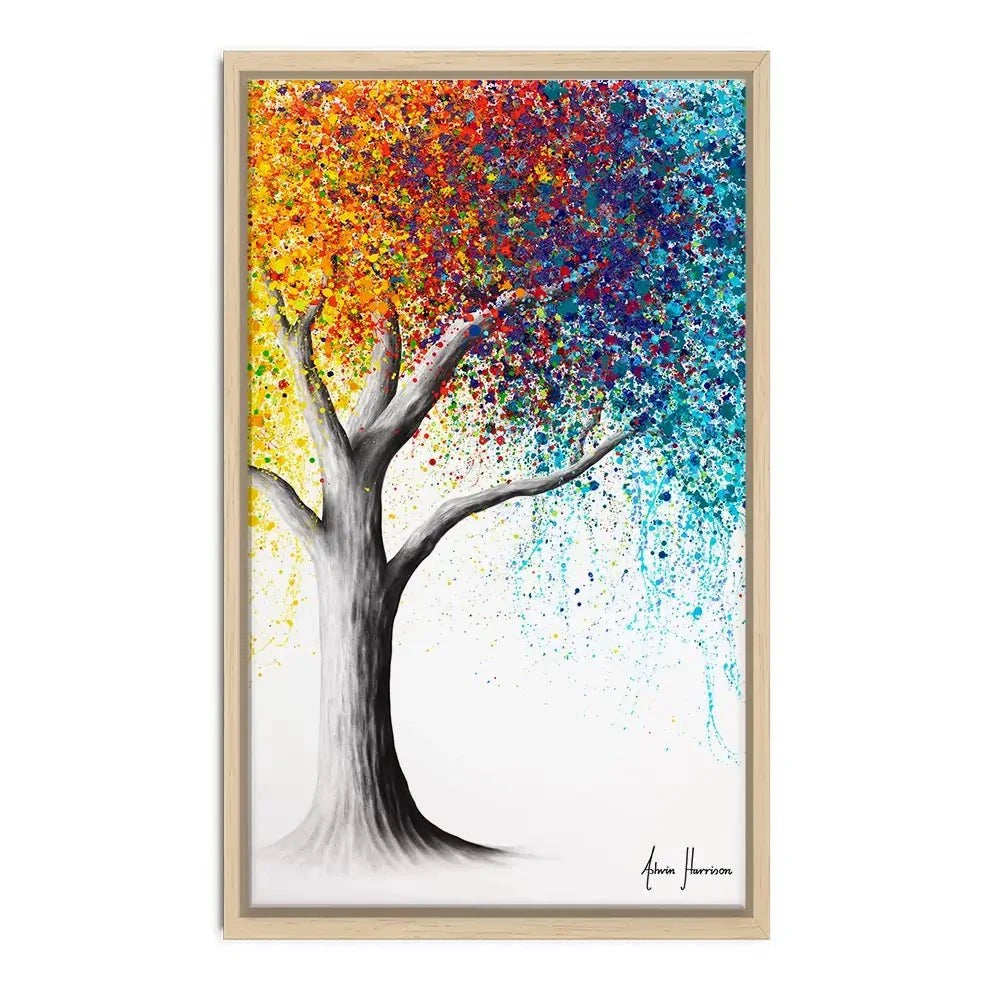 Rainbow Rollicking Tree Canvas Print Rainbow Rollicking Tree Canvas Print wall art product Ashvin Harrison