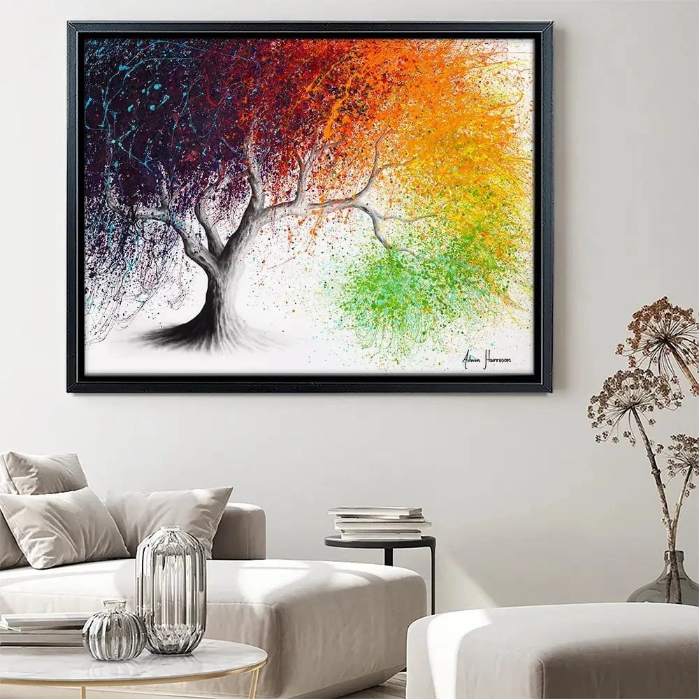 Rainbow Seasons Tree Canvas Print Rainbow Seasons Tree Canvas Print wall art product Ashvin Harrison