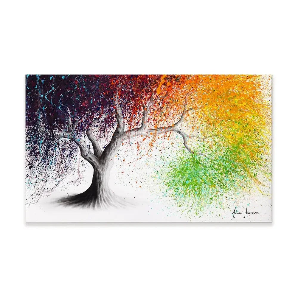 Rainbow Seasons Tree Canvas Print Rainbow Seasons Tree Canvas Print wall art product Ashvin Harrison