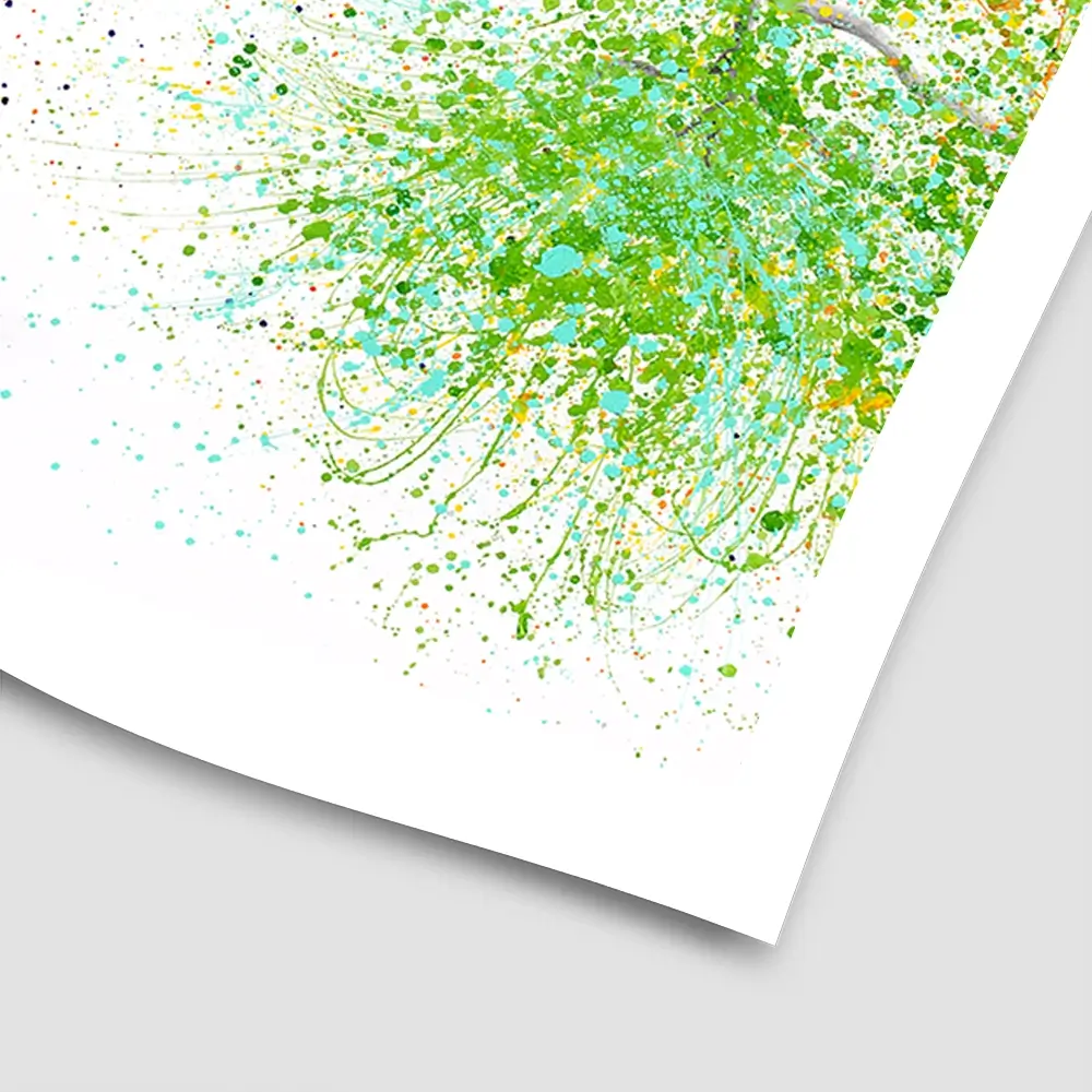 Rainbow Seasons Tree Square Art Print Rainbow Seasons Tree Square Art Print wall art product Ashvin Harrison (2016-2022 collection)