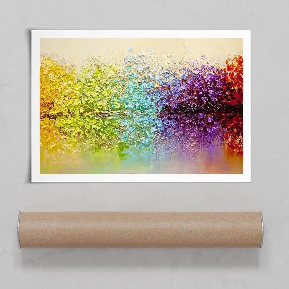 Rainbow Secret Garden Art Print Rainbow Secret Garden Art Print wall art product Osnat Tzadok