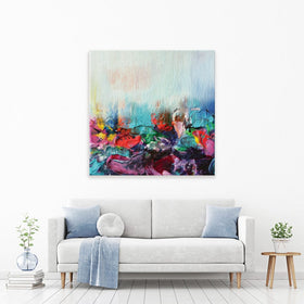 Rainbow Smear Square Canvas Print wall art product Rudchenko Liliia / Shutterstock