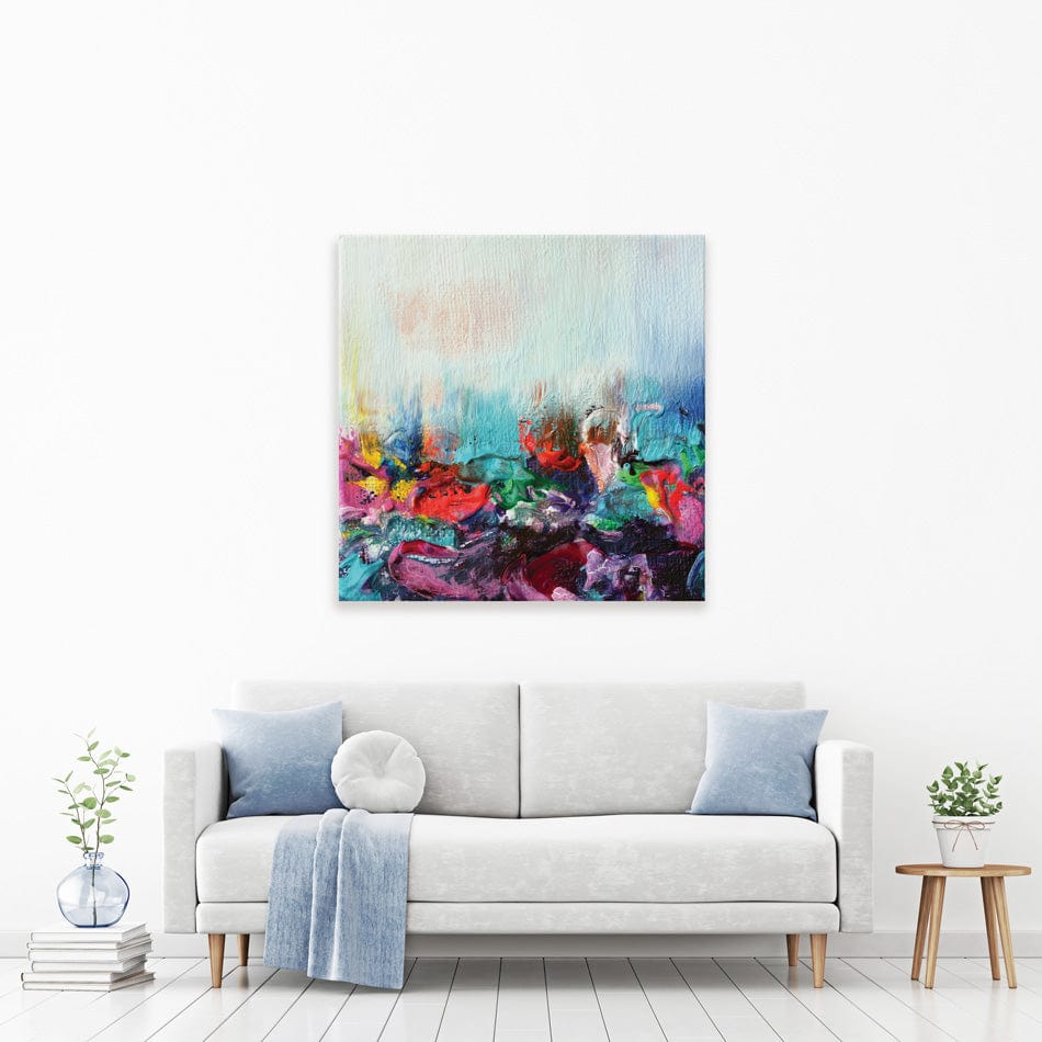 Rainbow Smear Square Canvas Print wall art product Rudchenko Liliia / Shutterstock