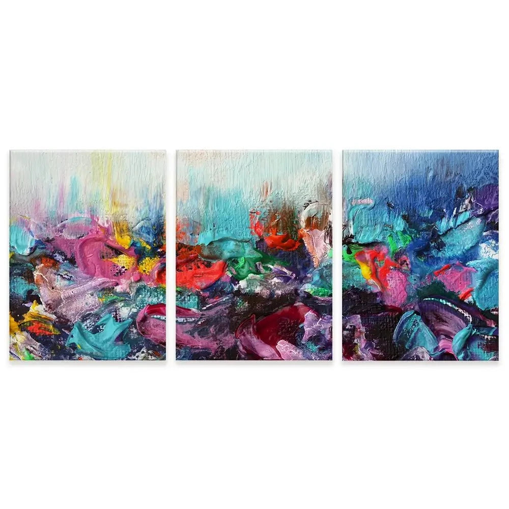 Rainbow Smear Trio Canvas Print Rainbow Smear Trio Canvas Print wall art product Rudchenko Liliia / Shutterstock