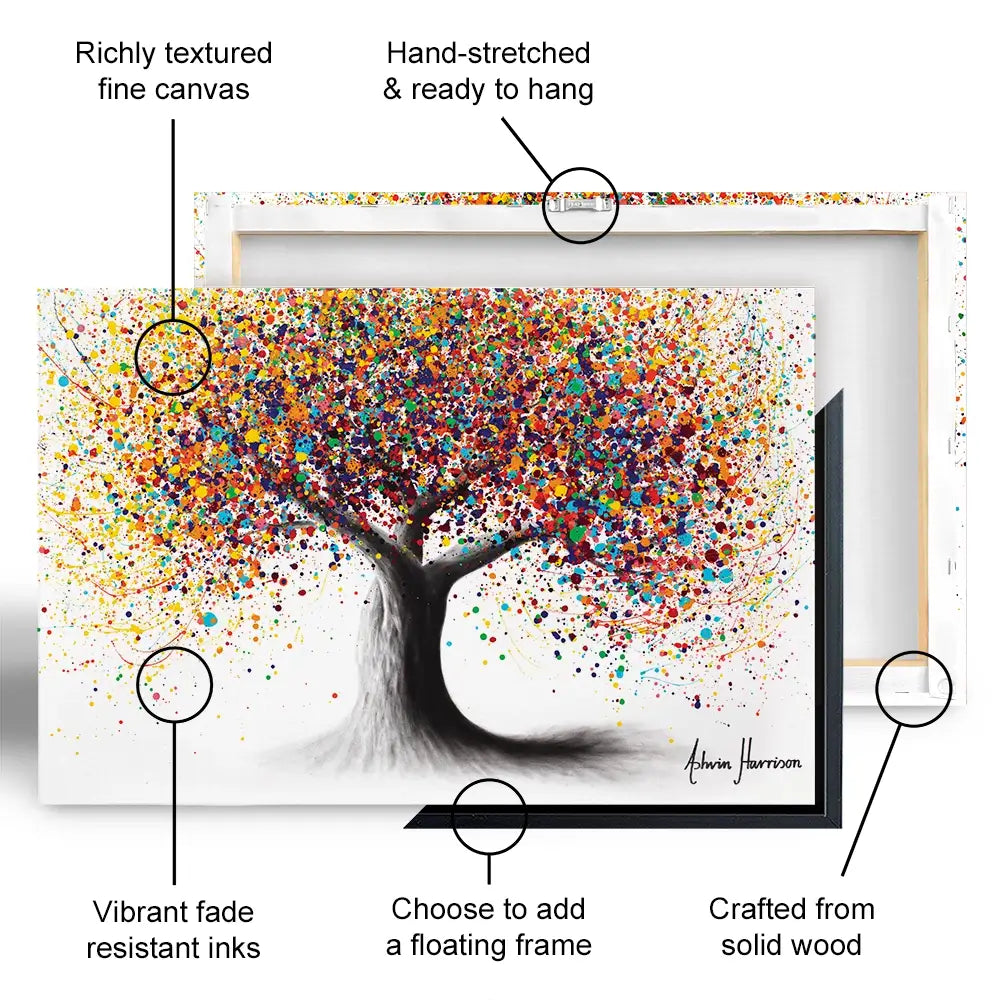 Rainbow Soul Tree Canvas Print Rainbow Soul Tree Canvas Print | Colourful Tree Artwork wall art product Ashvin Harrison