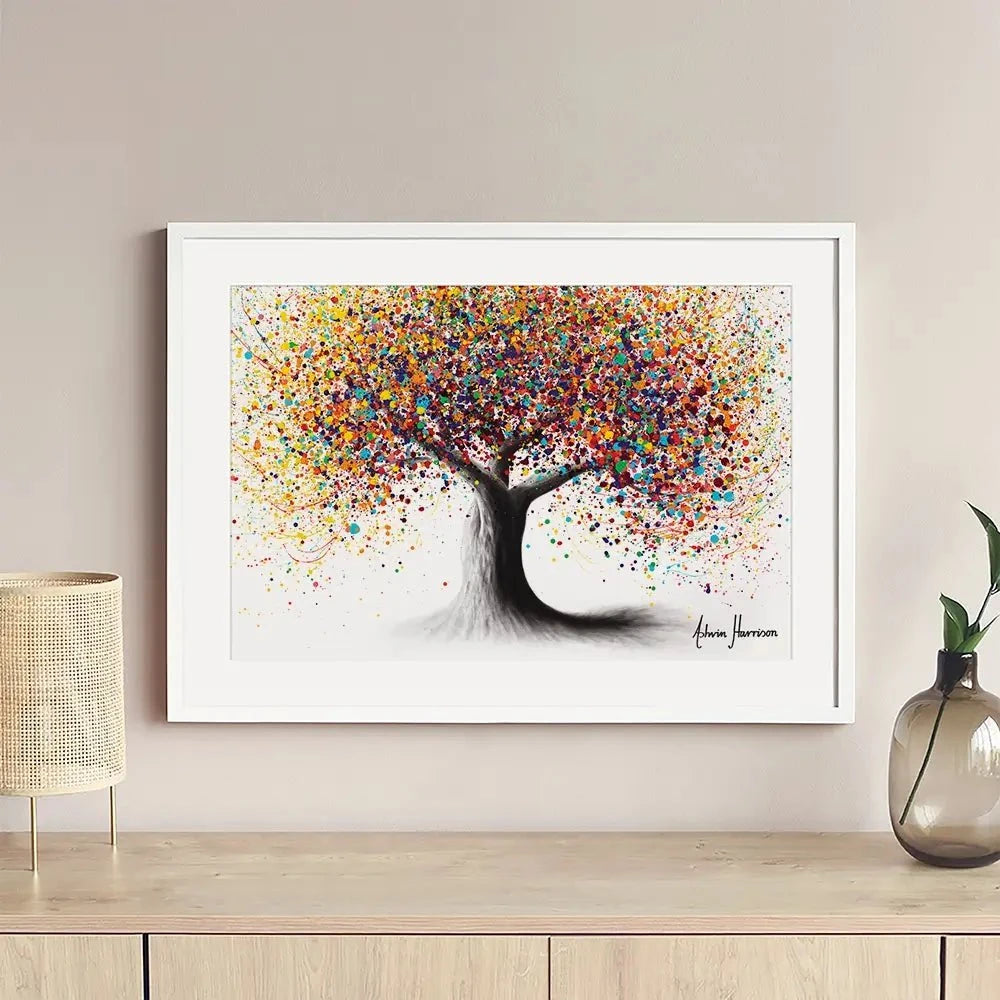 Rainbow Soul Tree Framed Art Print Rainbow Soul Tree Framed Art Print | Rainbow Soul Tree Artwork  wall art product Ashvin Harrison