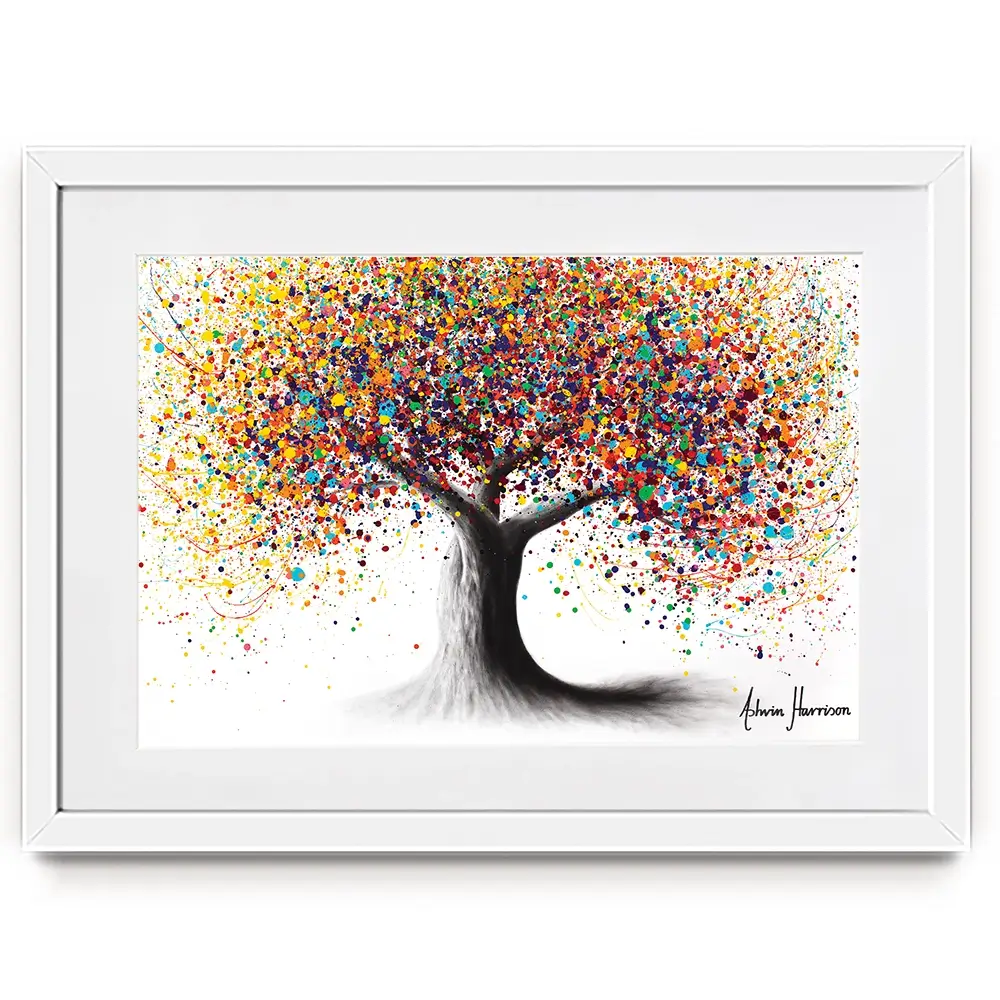 Rainbow Soul Tree Framed Art Print Rainbow Soul Tree Framed Art Print | Rainbow Soul Tree Artwork  wall art product Ashvin Harrison