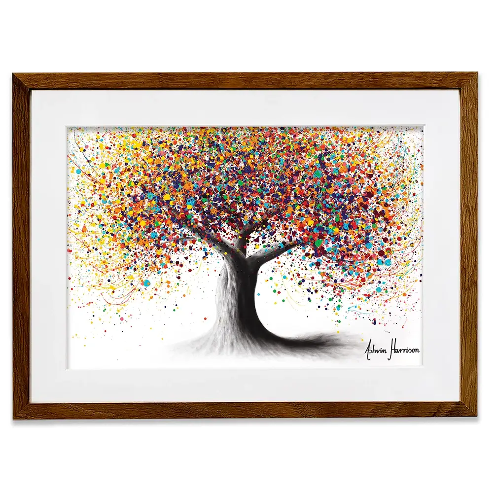 Rainbow Soul Tree Framed Art Print Rainbow Soul Tree Framed Art Print | Rainbow Soul Tree Artwork  wall art product Ashvin Harrison
