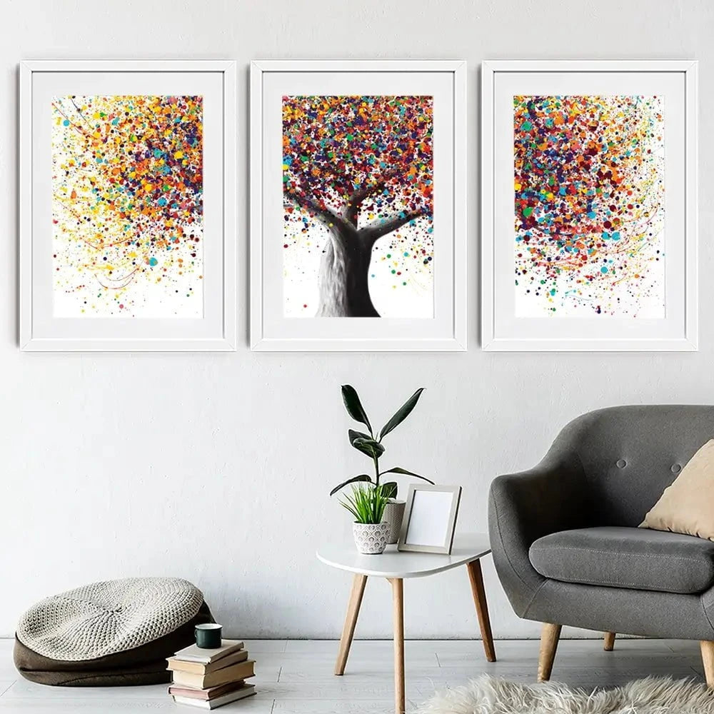 Rainbow Soul Tree Framed Art Print Trio Rainbow Soul Tree Framed Art Print Trio wall art product Ashvin Harrison