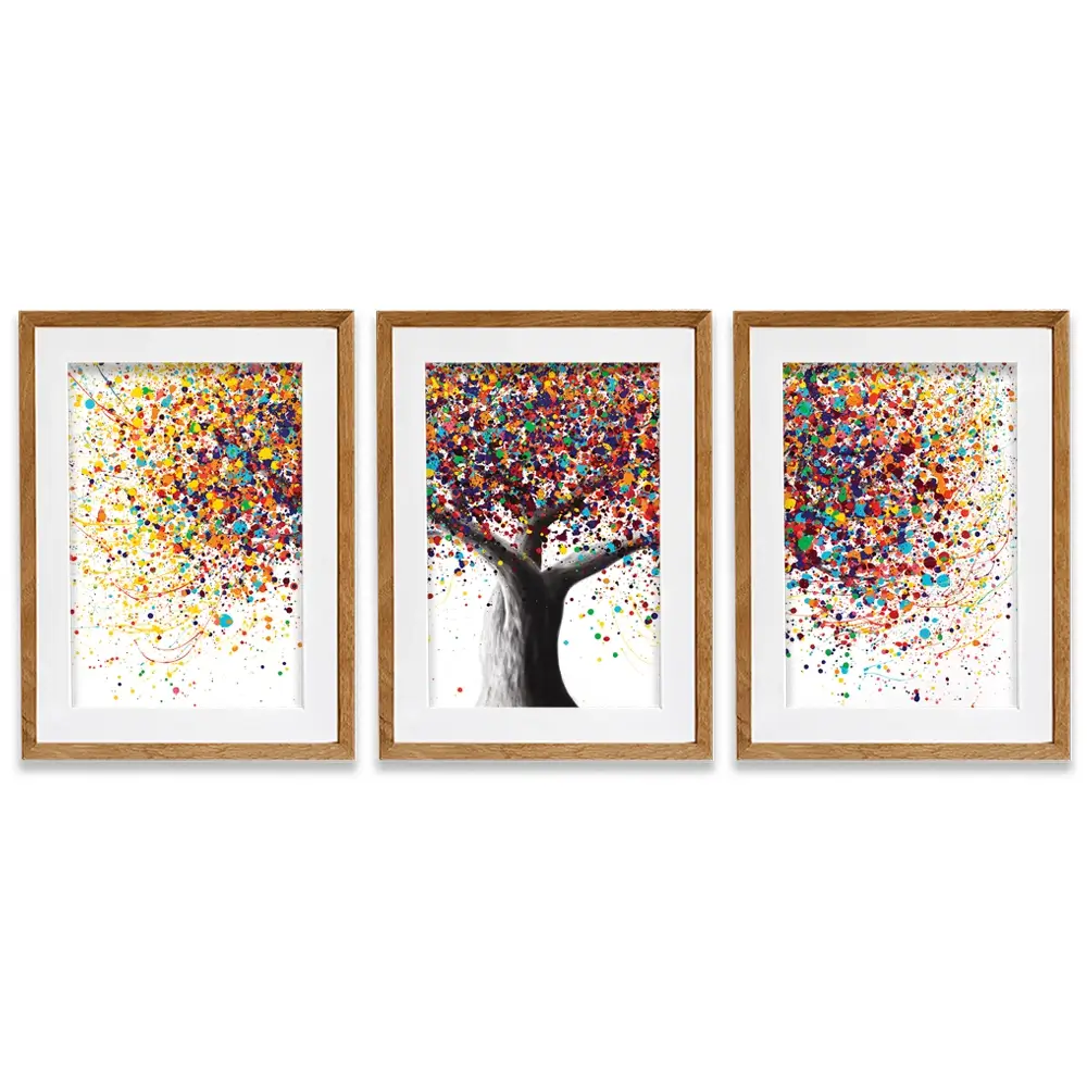 Rainbow Soul Tree Framed Art Print Trio Rainbow Soul Tree Framed Art Print Trio wall art product Ashvin Harrison