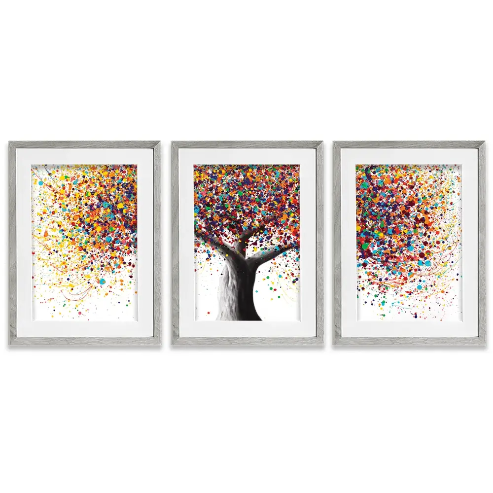 Rainbow Soul Tree Framed Art Print Trio Rainbow Soul Tree Framed Art Print Trio wall art product Ashvin Harrison