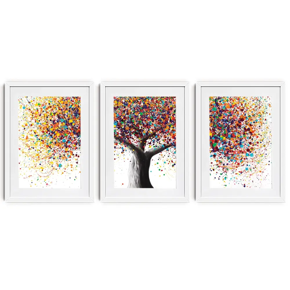 Rainbow Soul Tree Framed Art Print Trio Rainbow Soul Tree Framed Art Print Trio wall art product Ashvin Harrison