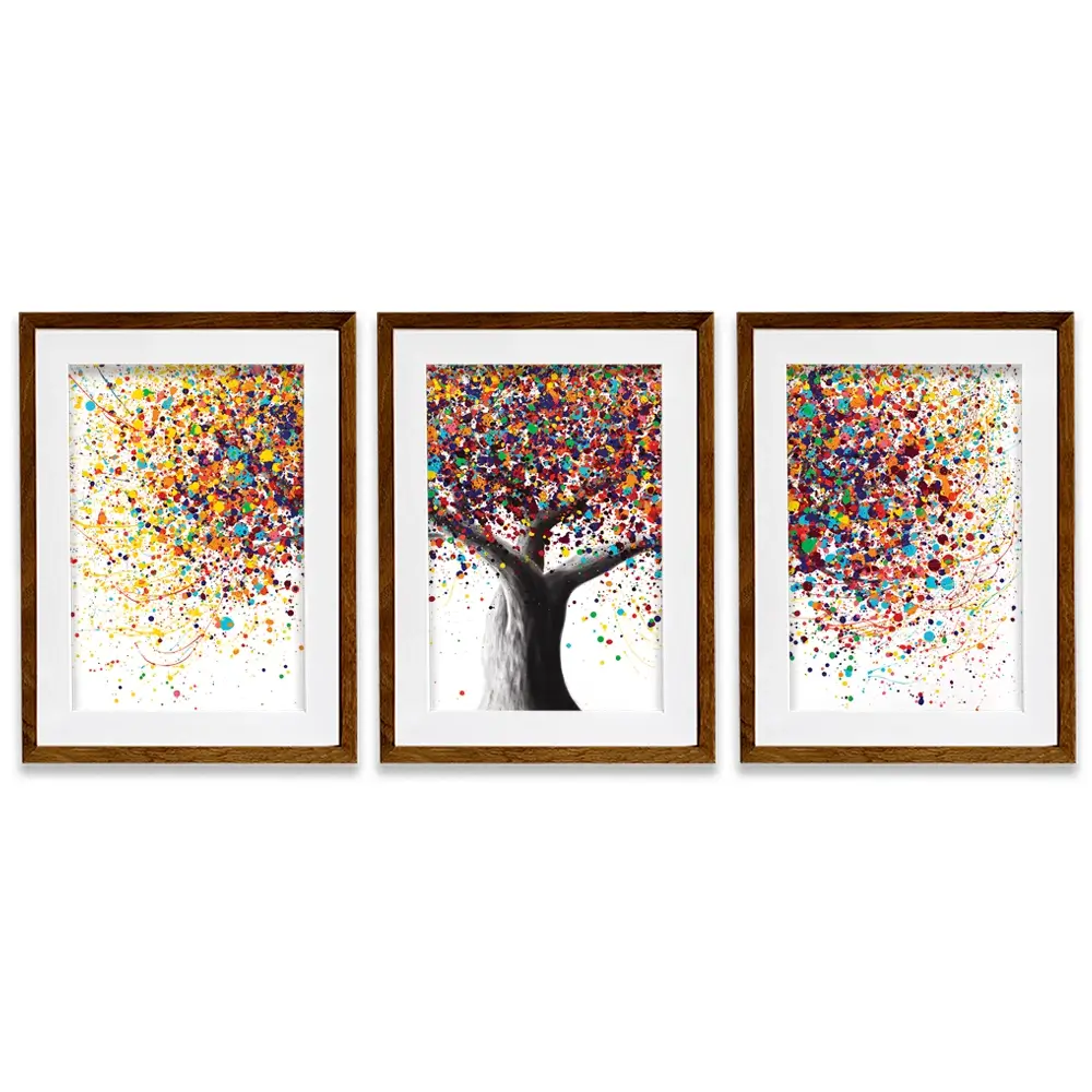 Rainbow Soul Tree Framed Art Print Trio Rainbow Soul Tree Framed Art Print Trio wall art product Ashvin Harrison