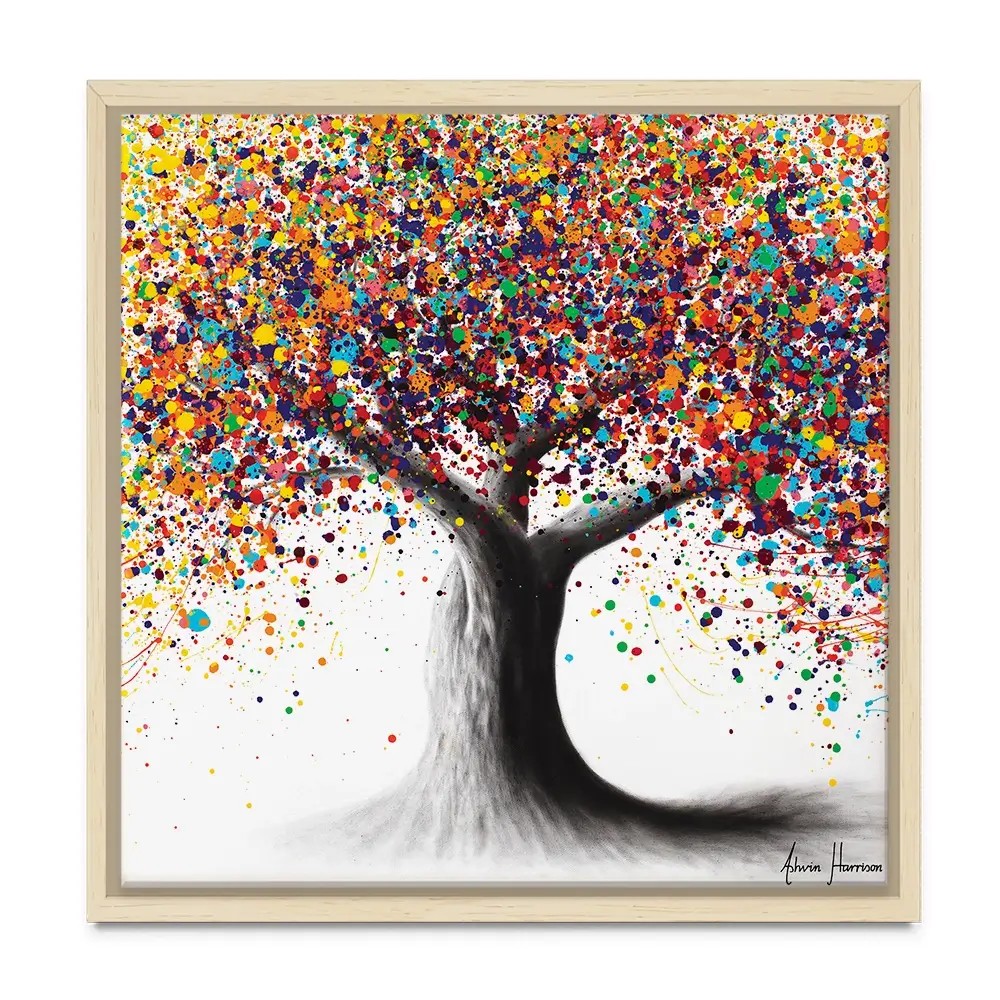 Rainbow Soul Tree Square Canvas Print Rainbow Soul Tree Square Canvas Print | Rainbow Soul Tree Artwork wall art product Ashvin Harrison
