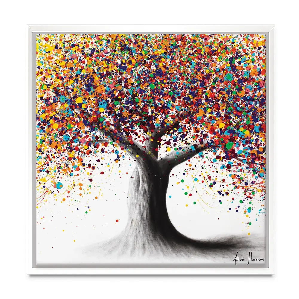 Rainbow Soul Tree Square Canvas Print Rainbow Soul Tree Square Canvas Print | Rainbow Soul Tree Artwork wall art product Ashvin Harrison