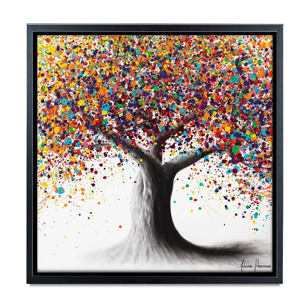 Rainbow Soul Tree Square Canvas Print Rainbow Soul Tree Square Canvas Print | Rainbow Soul Tree Artwork wall art product Ashvin Harrison