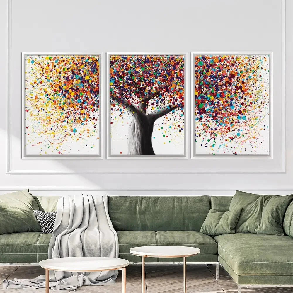 Rainbow Soul Tree Trio Canvas Print Rainbow Soul Tree Trio Canvas Print | Rainbow Soul Tree Artwork wall art product Ashvin Harrison