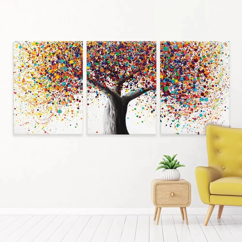 Rainbow Soul Tree Trio Canvas Print Rainbow Soul Tree Trio Canvas Print | Rainbow Soul Tree Artwork wall art product Ashvin Harrison