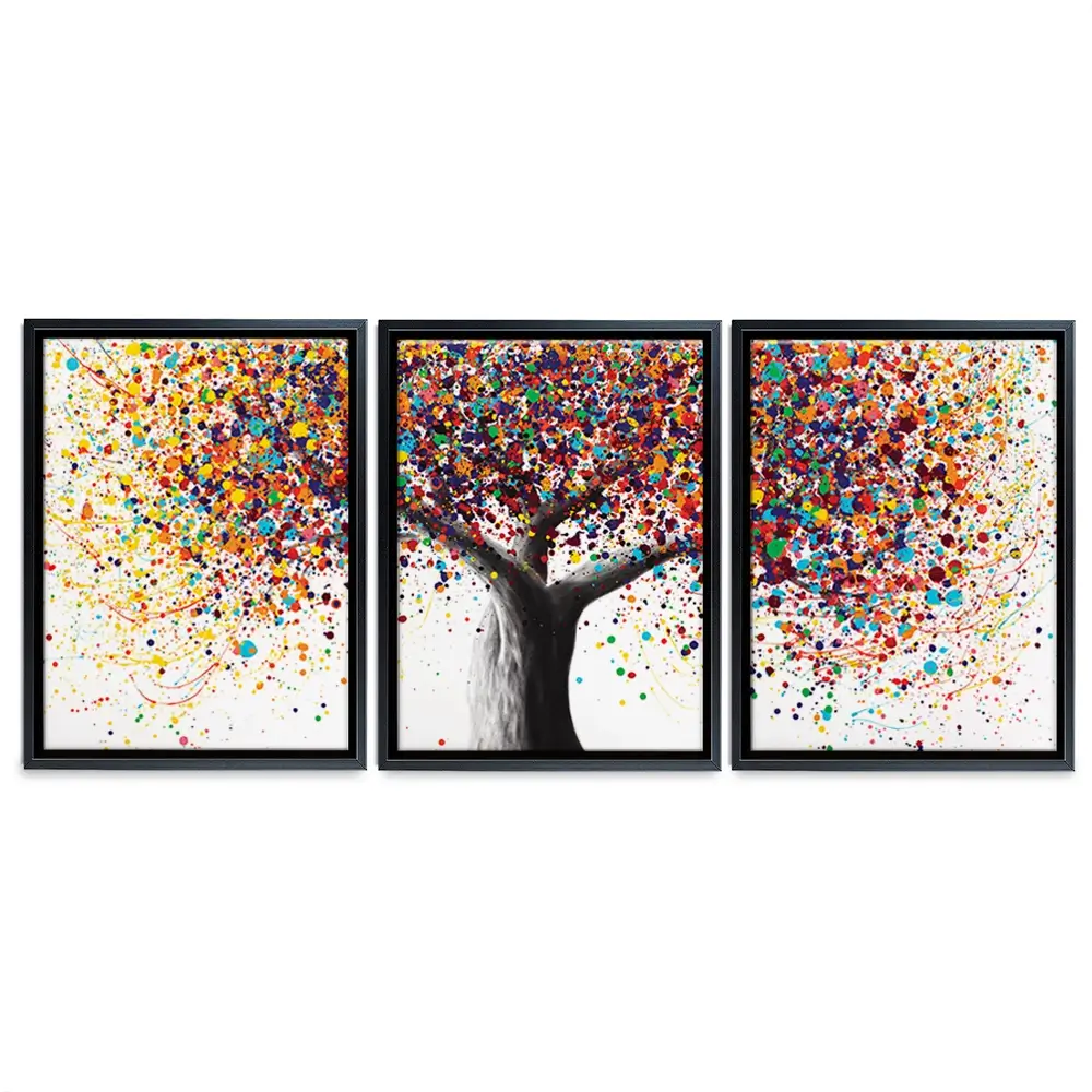 Rainbow Soul Tree Trio Canvas Print Rainbow Soul Tree Trio Canvas Print | Rainbow Soul Tree Artwork wall art product Ashvin Harrison