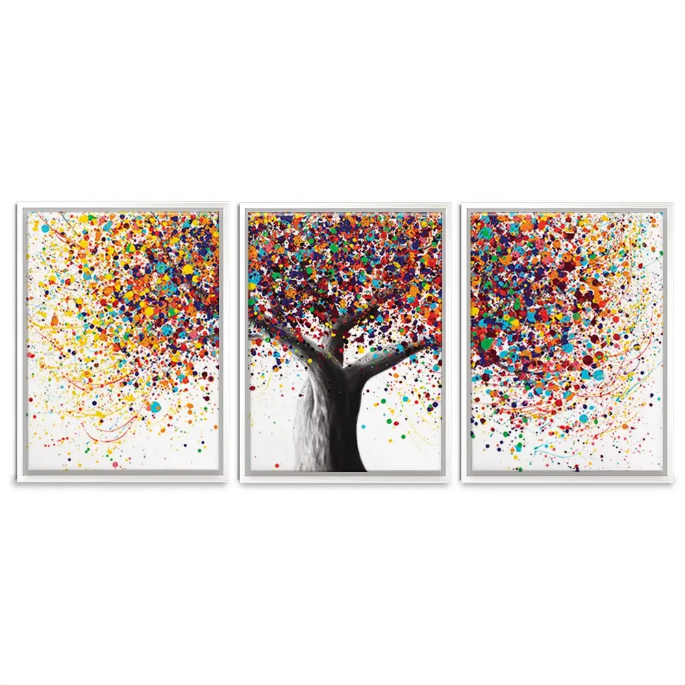 Rainbow Soul Tree Trio Canvas Print Rainbow Soul Tree Trio Canvas Print | Rainbow Soul Tree Artwork wall art product Ashvin Harrison