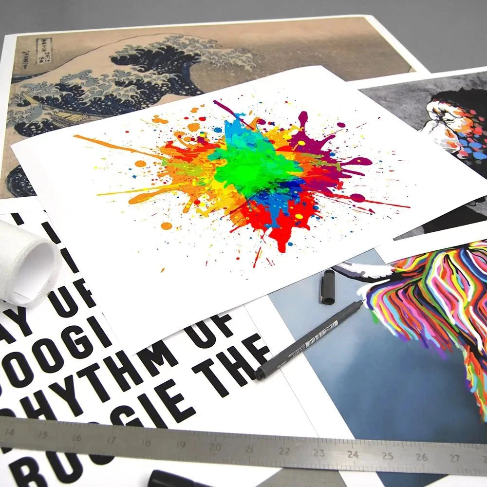 Rainbow Splash Art Print Rainbow Splash Art Print wall art product Mrspopman1985 / Shutterstock