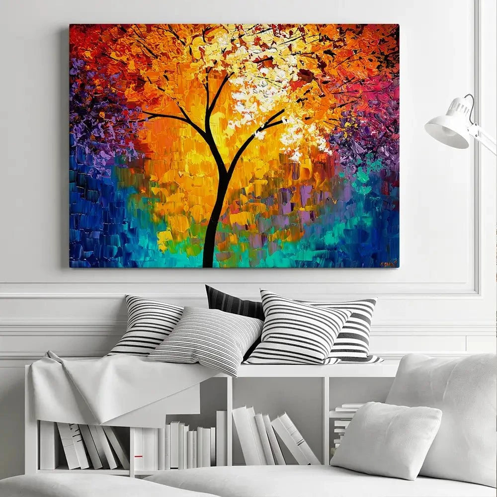 Rainbow Tree Of Life Canvas Print Rainbow Tree Of Life Canvas Print wall art product Osnat Tzadok
