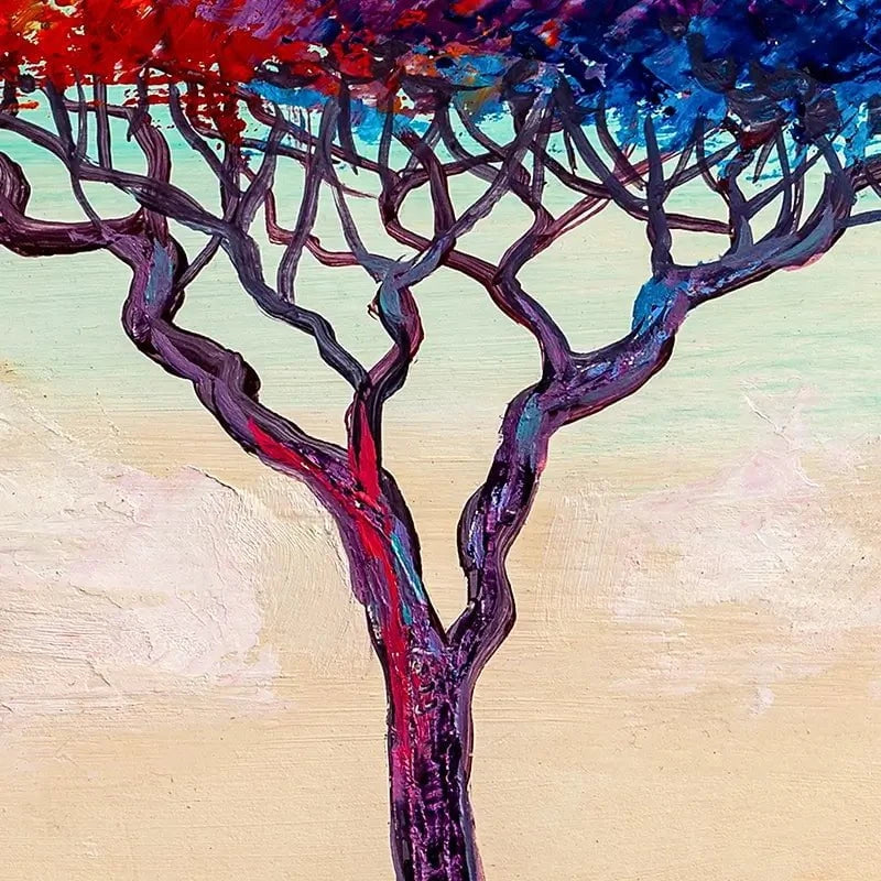 Rainbow Tree Oil Painting Canvas Print Rainbow Tree Oil Painting Canvas Print wall art product S-BELOV / Shutterstock