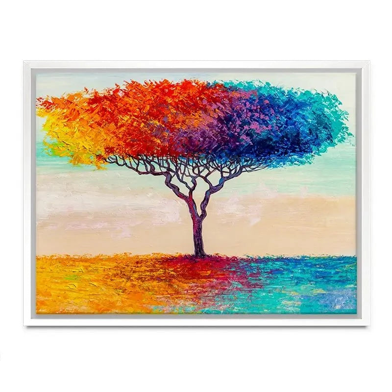 Rainbow Tree Oil Painting Canvas Print Rainbow Tree Oil Painting Canvas Print wall art product S-BELOV / Shutterstock