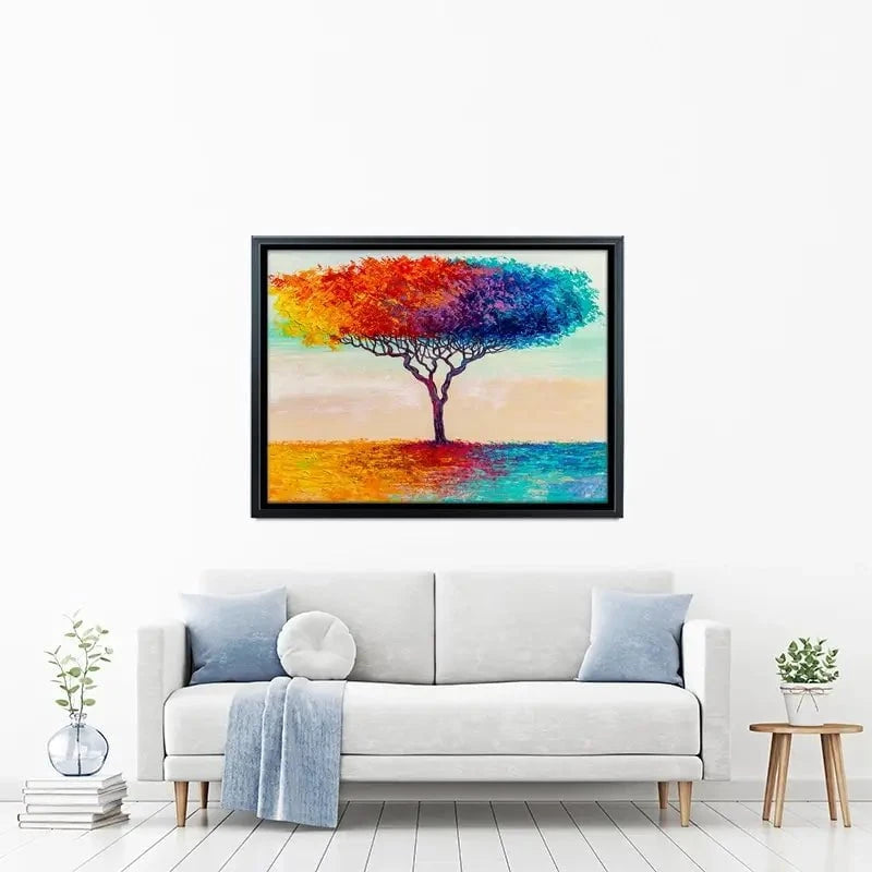 Rainbow Tree Oil Painting Canvas Print Rainbow Tree Oil Painting Canvas Print wall art product S-BELOV / Shutterstock