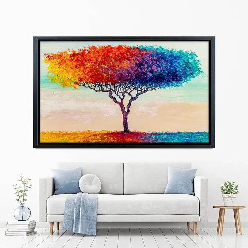 Rainbow Tree Oil Painting Canvas Print Rainbow Tree Oil Painting Canvas Print wall art product S-BELOV / Shutterstock