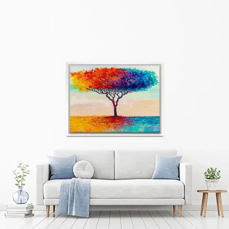 Rainbow Tree Oil Painting Canvas Print Rainbow Tree Oil Painting Canvas Print wall art product S-BELOV / Shutterstock