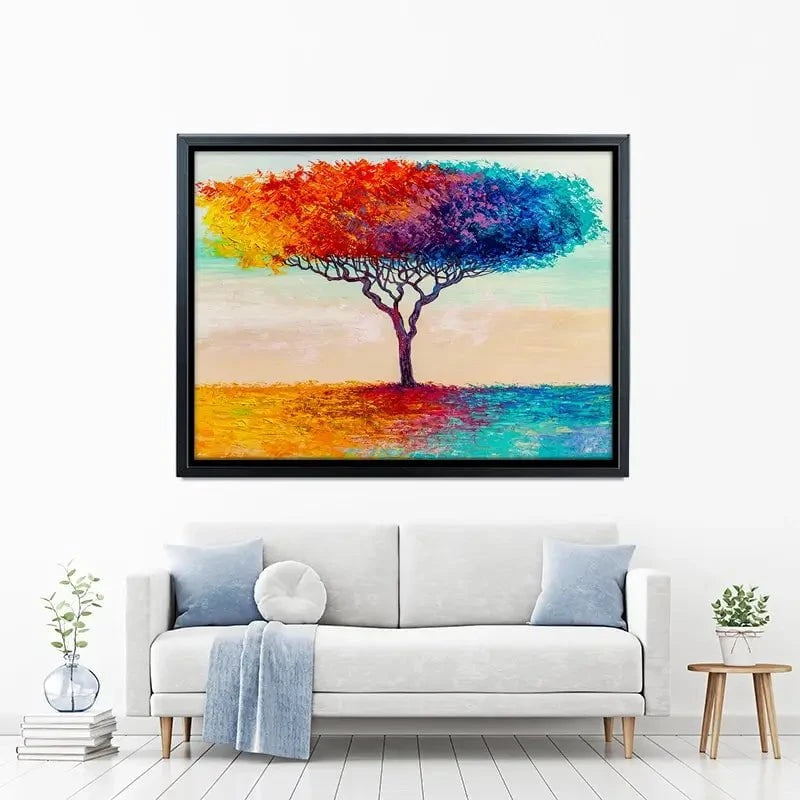 Rainbow Tree Oil Painting Canvas Print Rainbow Tree Oil Painting Canvas Print wall art product S-BELOV / Shutterstock