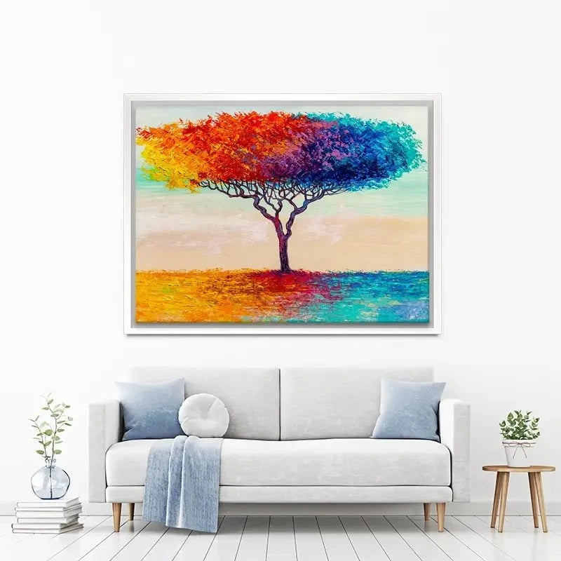 Rainbow Tree Oil Painting Canvas Print Rainbow Tree Oil Painting Canvas Print wall art product S-BELOV / Shutterstock