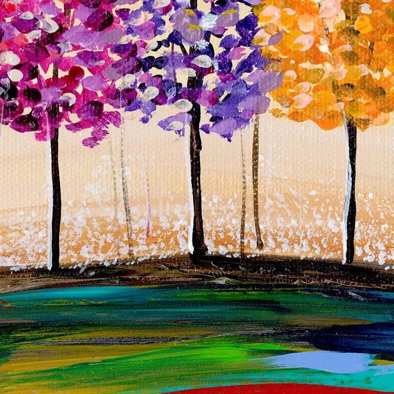 Rainbow Tree On The Hill Art Print Rainbow Tree On The Hill Art Print wall art product Estelle Grengs - Independent