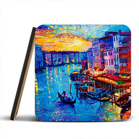 Rainbow Venice Coaster Set Rainbow Venice Coaster Set wall art product Ivailo Nikolov / Shutterstock