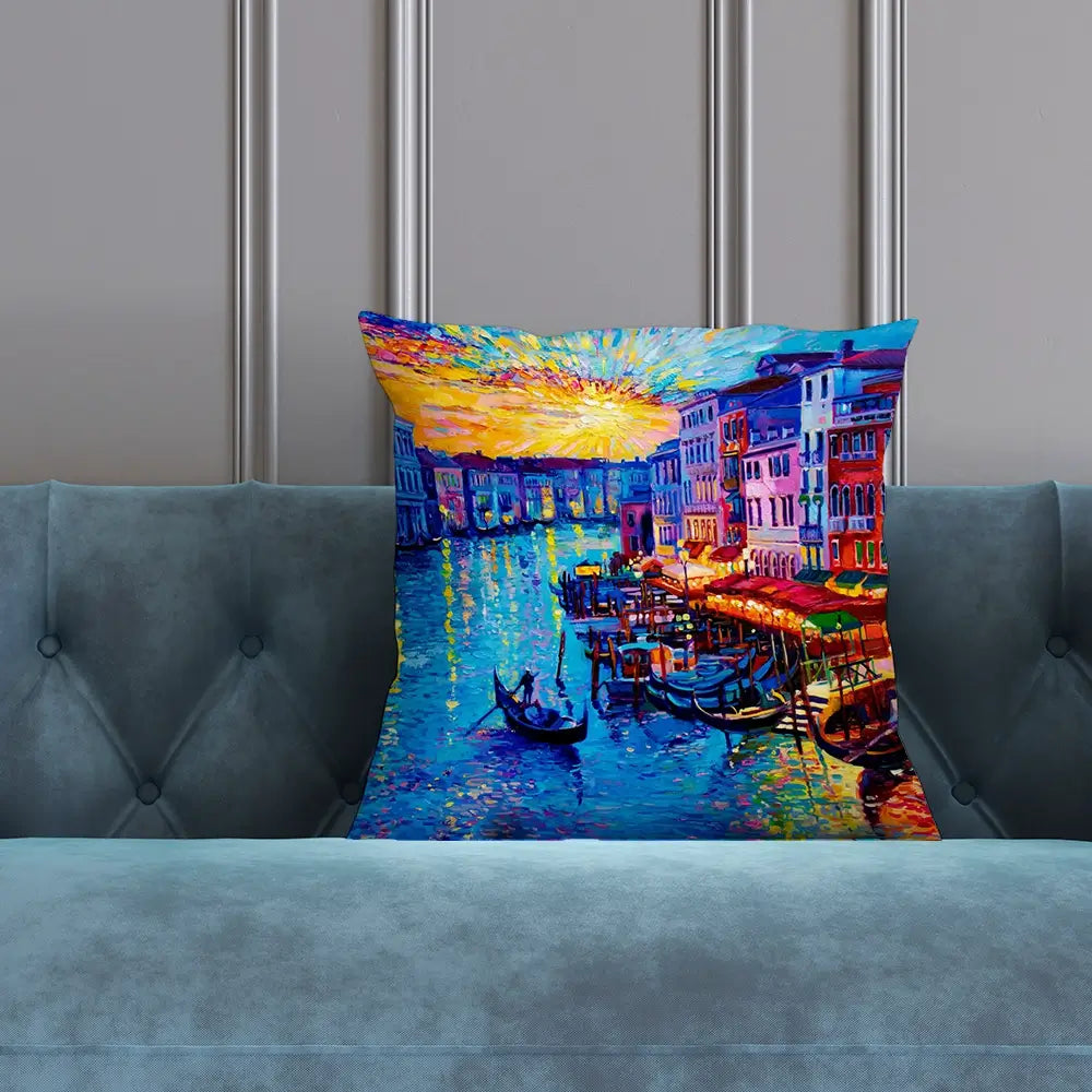 Rainbow Venice Cushion Rainbow Venice Cushion wall art product Ivailo Nikolov / Shutterstock