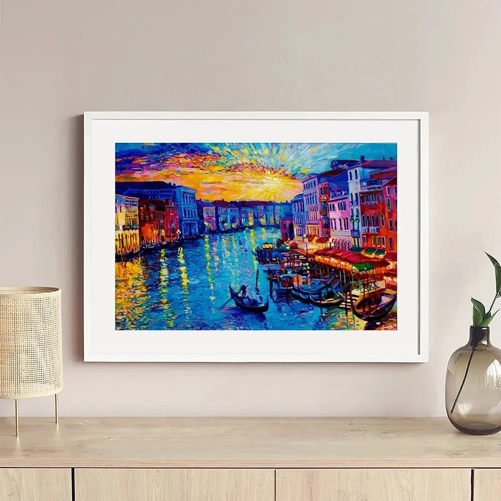 Rainbow Venice Framed Art Print Rainbow Venice Framed Art Print wall art product Ivailo Nikolov / Shutterstock