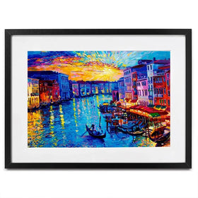 Rainbow Venice Framed Art Print Rainbow Venice Framed Art Print wall art product Ivailo Nikolov / Shutterstock
