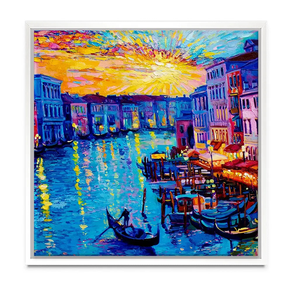Rainbow Venice Oversized Canvas Print Rainbow Venice Oversized Canvas Print wall art product Art Print Shop