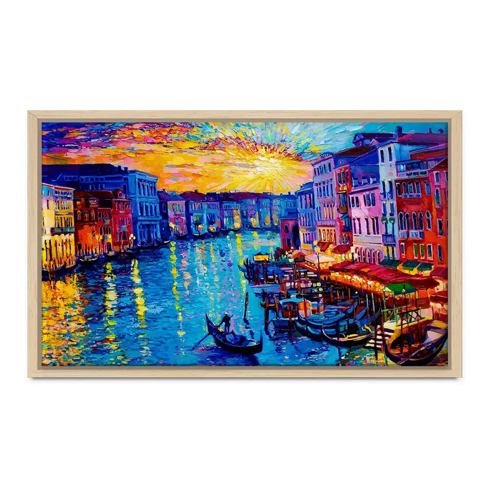 Rainbow Venice Oversized Canvas Print Rainbow Venice Oversized Canvas Print wall art product Art Print Shop