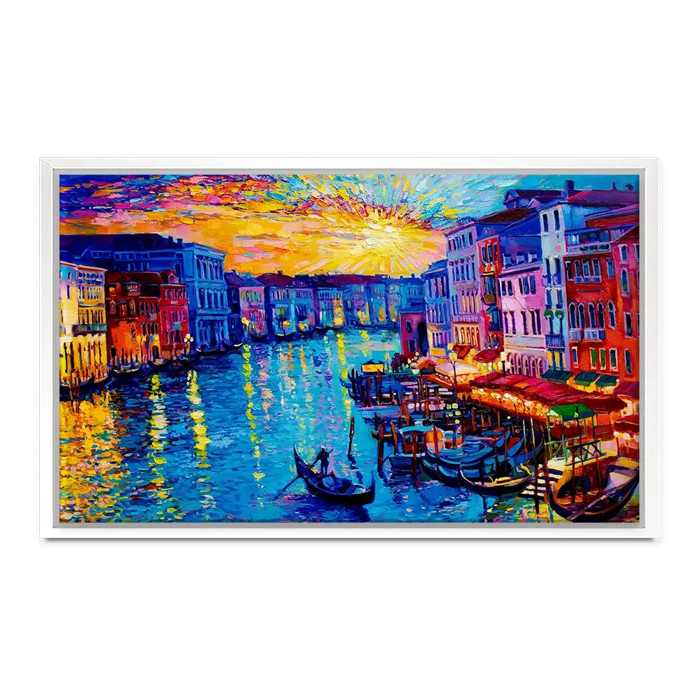 Rainbow Venice Oversized Canvas Print Rainbow Venice Oversized Canvas Print wall art product Art Print Shop